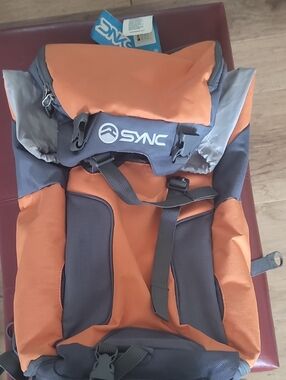 Orange and Gray Men's Outdoor Backpack